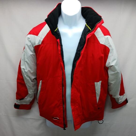 Obermeyer Ski Snowboarding Size 16 Juniors Red/White Jacket Coat Vintage - Picture 3 of 15